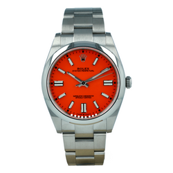 Rolex Oyster Perpetual Red Dial 124300 Men's Luxury Watch