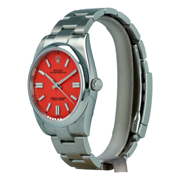 Rolex Oyster Perpetual Red Dial 124300 Men's Luxury Watch