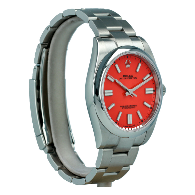 Rolex Oyster Perpetual Red Dial 124300 Men's Luxury Watch