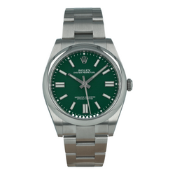 Rolex Oyster Perpetual Green Dial 124300 Men's Luxury Watch