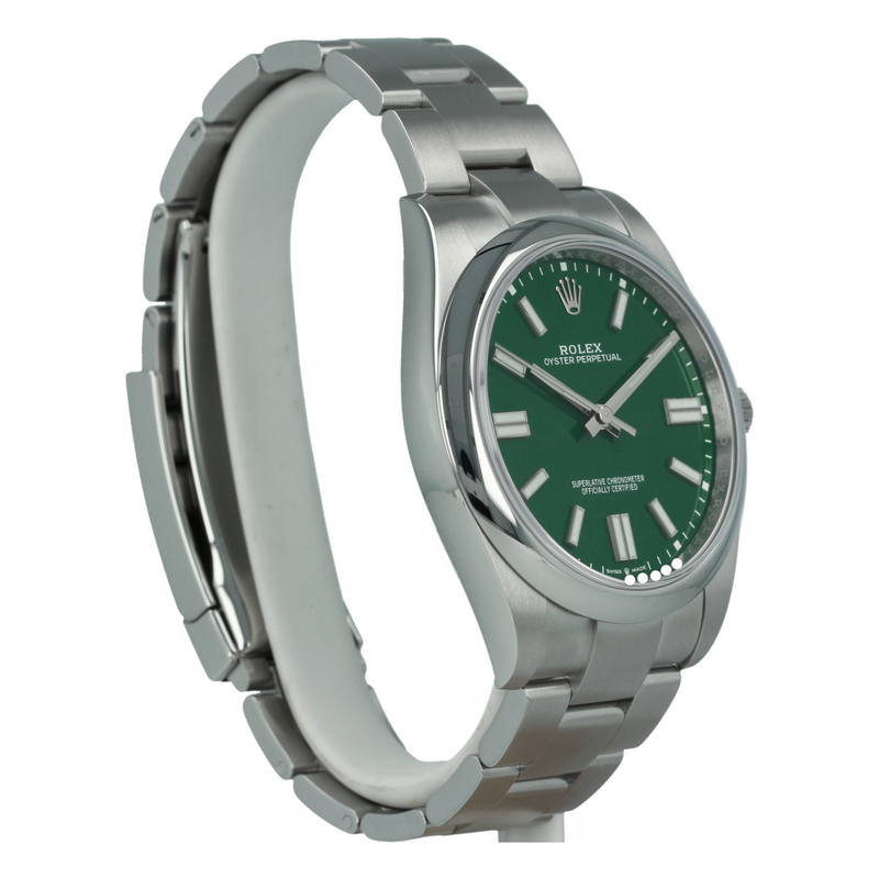 Rolex Oyster Perpetual Green Dial 124300 Men's Luxury Watch